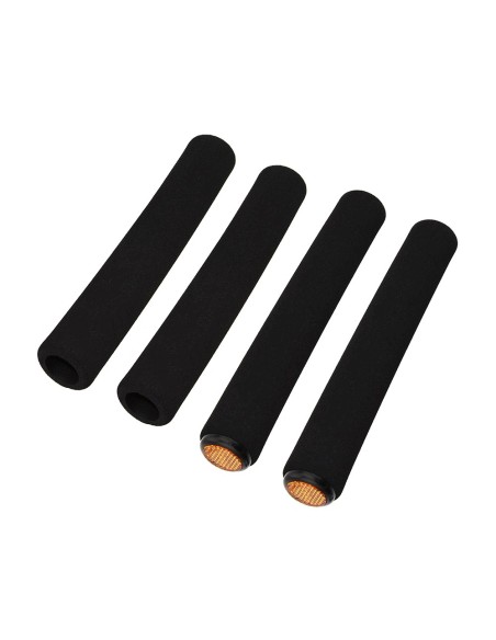 Road Foam Grips 7/8 long 219mm 4-Piece Set Black.